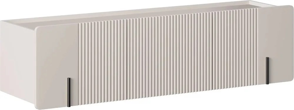 Malmi fali szekrény 150 cm - kasmír / fekete