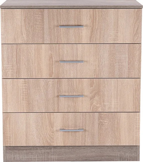 Miami komód 4 fiókos 80x92 cm sonoma tölgy-yorki tölgy