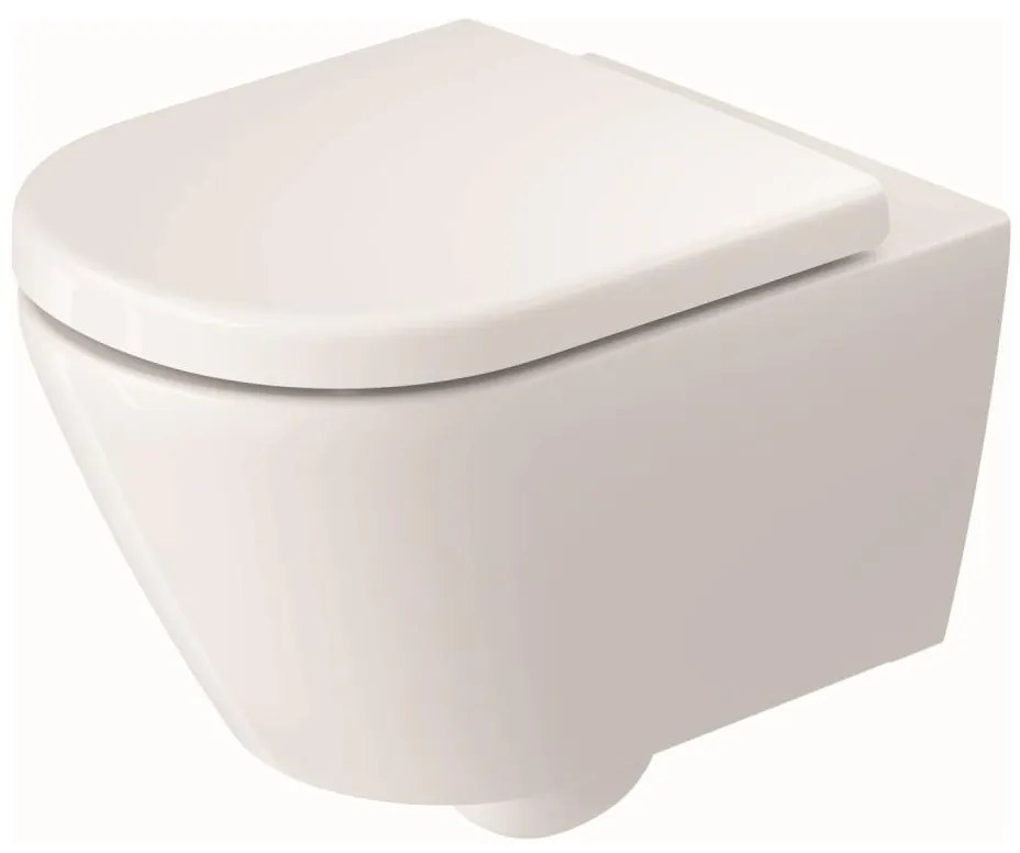 Duravit 29030900212 - Perem nélküli függesztett WC D-CODE, kerámia / fényes fehér