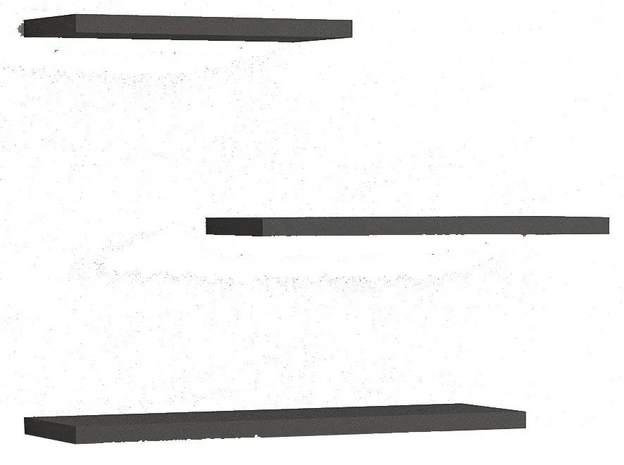 Fali polc Leila - Anthracite