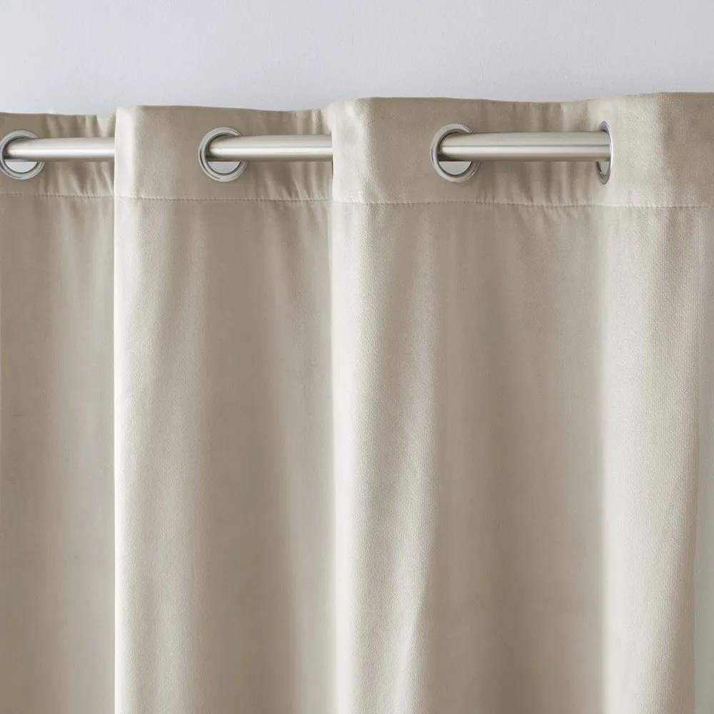 Bézs bársony termo függöny 140x260 cm Polarchic – douceur d'intérieur