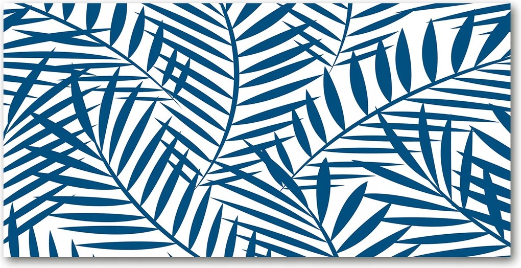 Fotó kép edzett üveg pálmalevelek 140x70