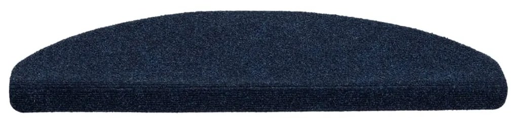 5 db öntapadós lépcsőszőnyeg 65 x 21 x 4 cm sötétkék félkör alakú nagy