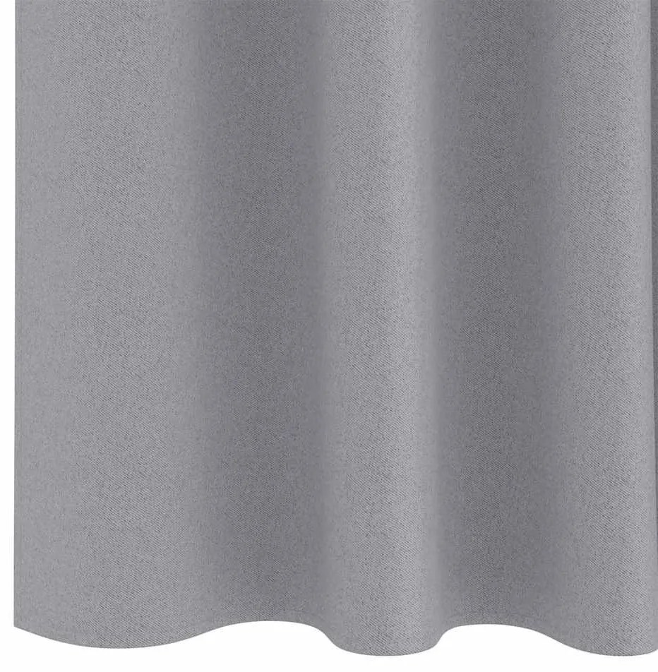 Függönyök függönyökkel 2 pcs Világosszürke 260x140cm Poliészter