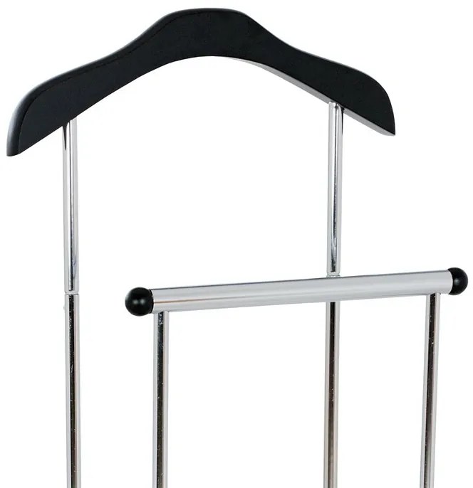 Matt fekete praktikus szobainas, 108 cm magas, 6 kg teherbírással – 84444