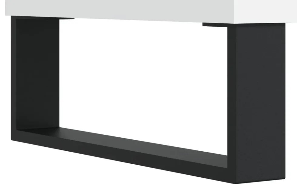 fehér szerelt fa TV-szekrény 102 x 36 x 50 cm