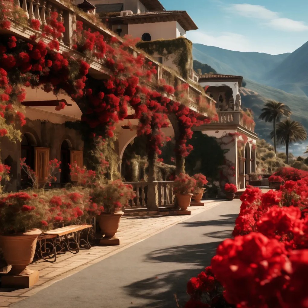 Poszter 20x20cm Vörös idill