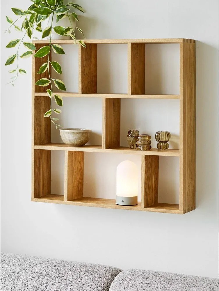 Fehér-szürkésbarna fém asztali lámpa műanyag búrával (magasság 18 cm) Ashford – House Nordic