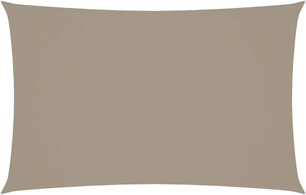 vidaXL tópszínű téglalap alakú oxford-szövet napvitorla 4 x 7 m