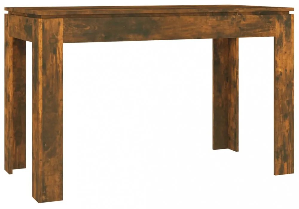 füstös tölgy színű szerelt fa étkezőasztal 120 x 60 x 76 cm