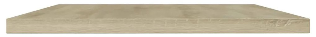 4 db sonoma-tölgy színű forgácslap könyvespolc 100x20x1,5 cm