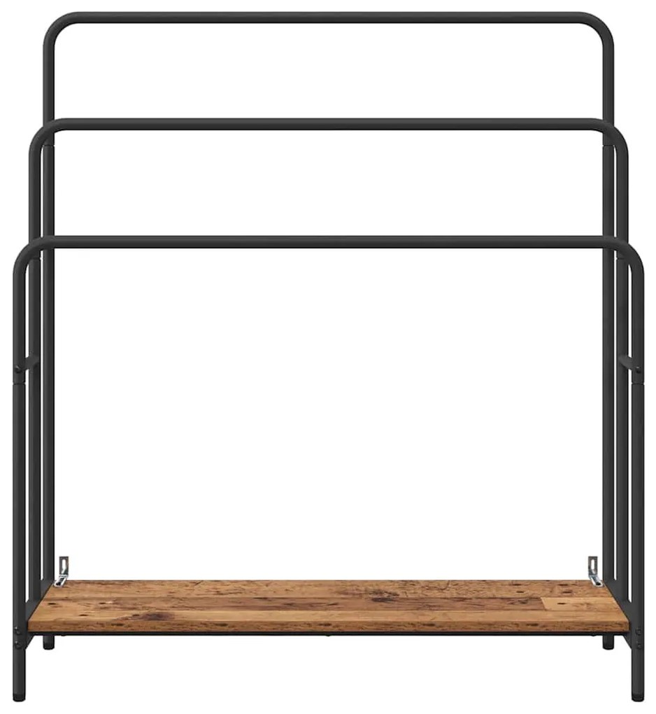 Ruhaszárító polcokkal Régi fa 90 x 30 x 100.5 cm Faanyag