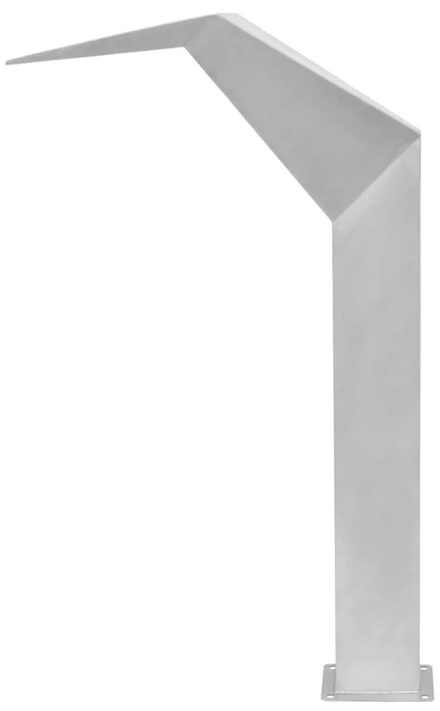 ezüstszínű rozsdamentes acél medence-szökőkút 50 x 30 x 90 cm