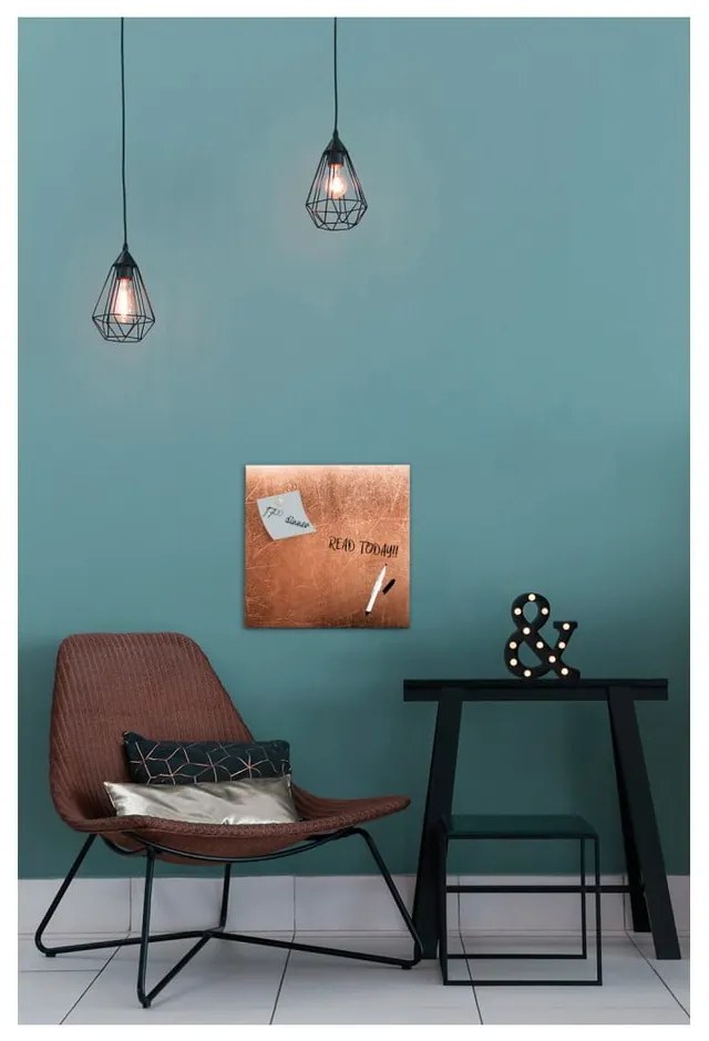 Grey Copper mágneses tábla, 30 x 30 cm - Styler