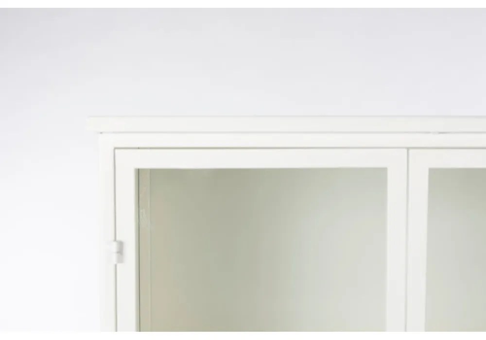 Fehér fém tálalószekrény 35x150 cm Miya – White Label