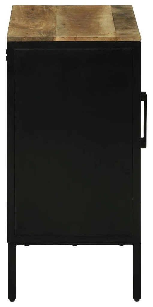 Oldalbord 70x35x70 cm Tömör Érdes Fa Mangó