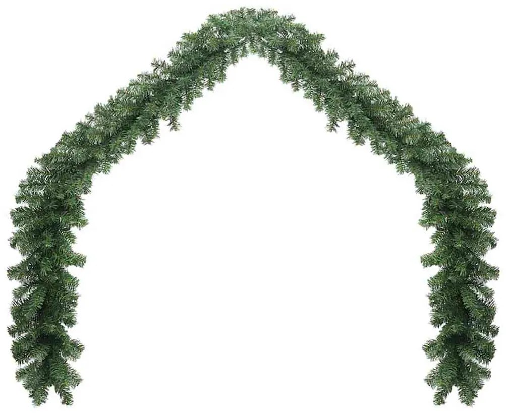 Karácsonyi girlanda 2 pcs Zöld 40 m PVC