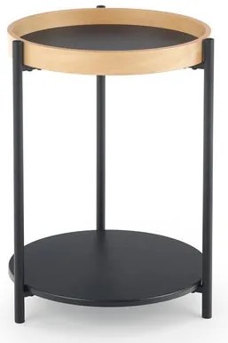 Rolo Dohányzóasztal Tölgy-Fekete