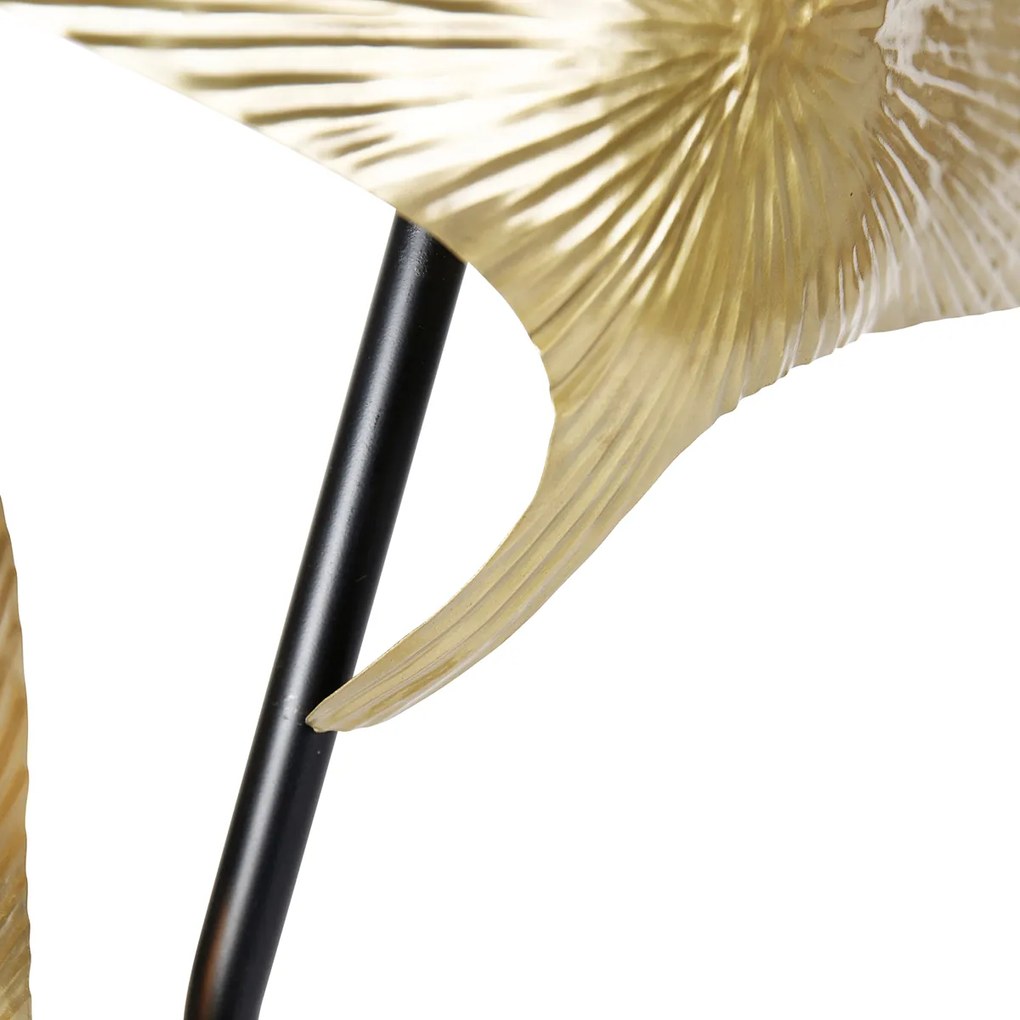 Keleti állólámpa sárgarézzel és fekete színben, 2 lámpás - Louka