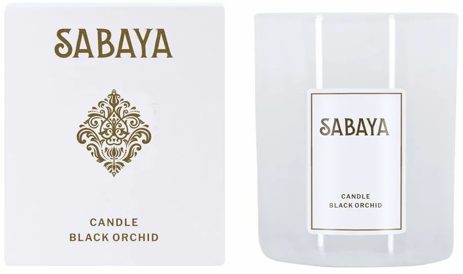 Sabaya Szója gyertya Fekete ochidea, 175 g