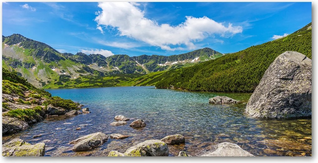 Fotó vászonkép edzett üveg Tátra völgy 140x70