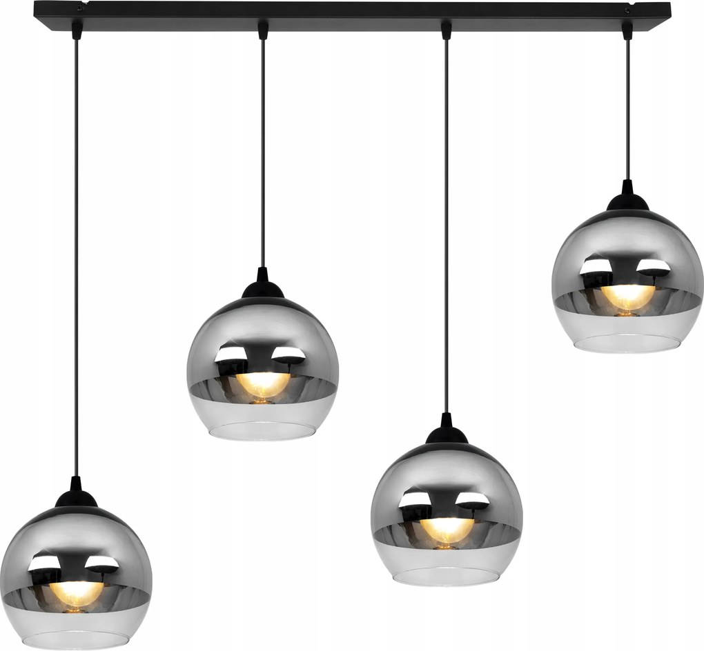 Függeszték Lámpa Mennyezeti Csillár Üveg Lámpabúra Króm Díszléc Az Asztal Felett Sziget