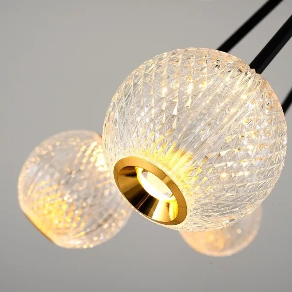 GELA LED rúdos csillár 16xLED/5W/230V 3000K fekete/arany