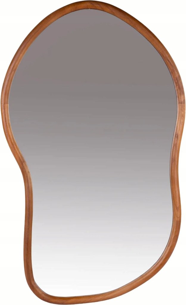 Függő Tükör aszimmetrikus keret fa paulownia Szabálytalan Forma