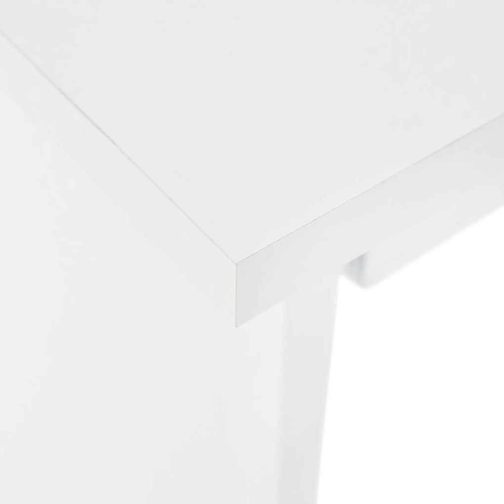 PC asztal, fehér, VERNER NEW