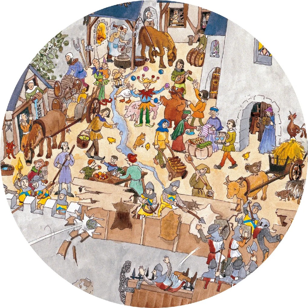 Megfigyeltető puzzle - Bevehetetlen vár, 100 db-os - Fortified castle