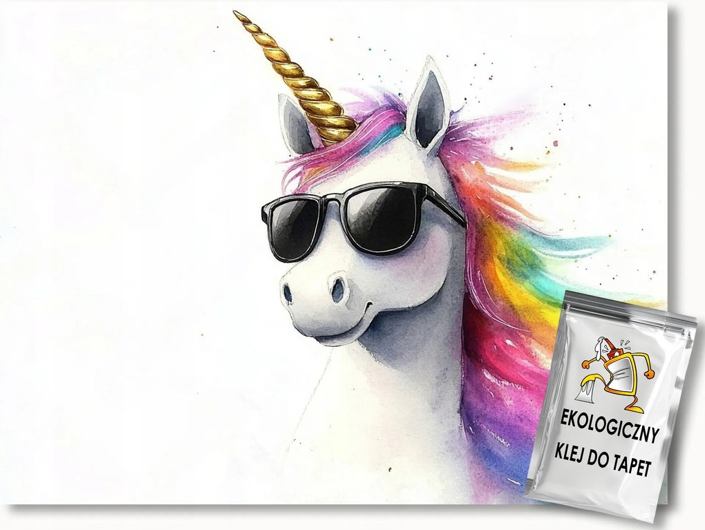 Fotótapéta Flizelina Mese Unikornis Szivárvány Portré 250x175 ragasztó