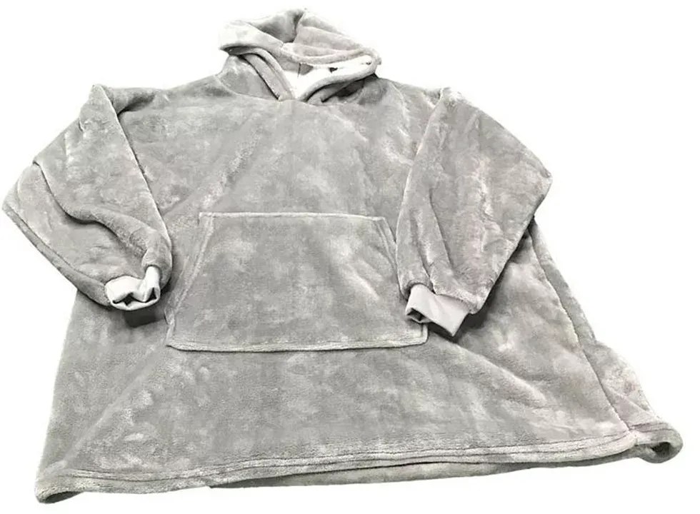 Ujjakkal és kapucnival ellátott takaró - Huggle Hoodie - szürke