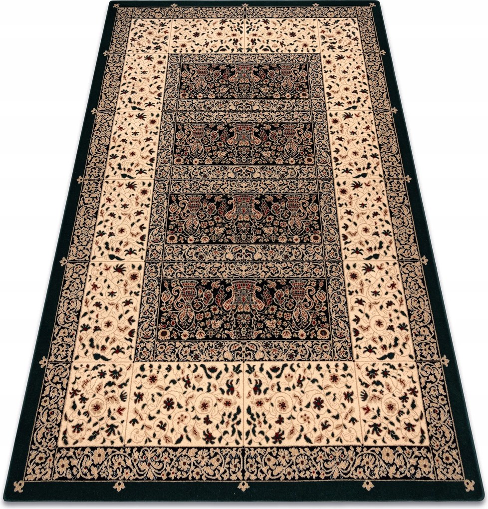 Étkezőszőnyeg Polonia Gyapjú Ólomüveg zöld Klasszikus 135x200 cm