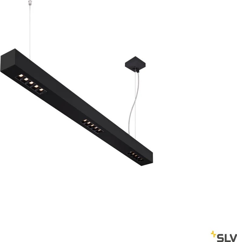 SLV 1000927 Q-LINE Modern Led Függesztett Lámpa Fekete LED IP20