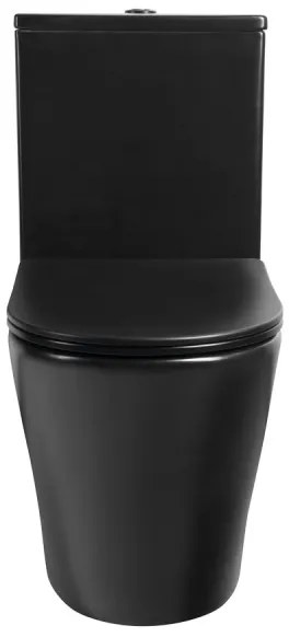 Sapho - PACO kompakt WC, kerámia/fekete
