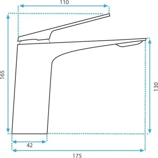 REA-B1178 - Mosdócsaptelep AVALON 16,5 cm fényes króm