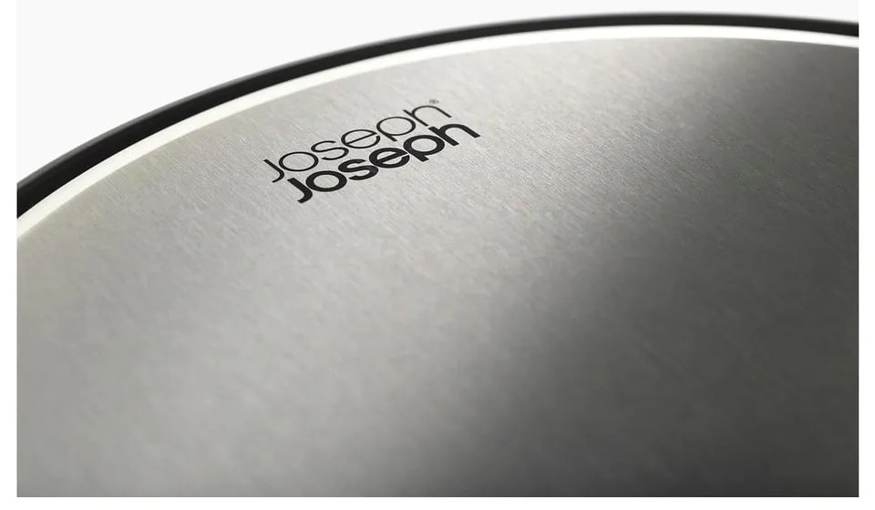 Matt fekete fém pedálos szemetes 30 l Arc – Joseph Joseph