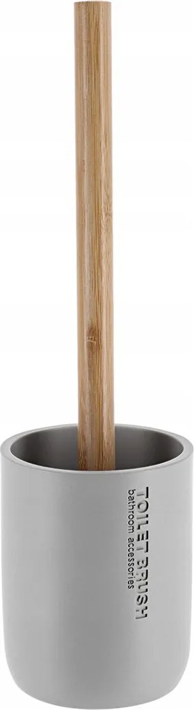 Polyresin Bambusz Wc Kefe Ø 10,4 CM Szürke
