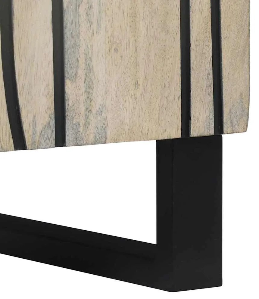 Széf Fehér 40 x 33 x 75 cm tömör mangófa