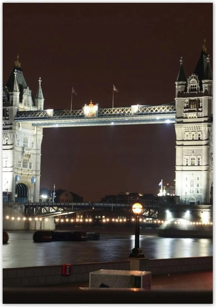 Poszterek 70x100 Tower Bridge éjszaka