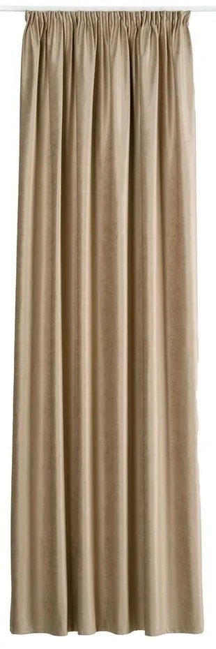 Bézs bársony függöny 140x260 cm Novara – Mendola Fabrics