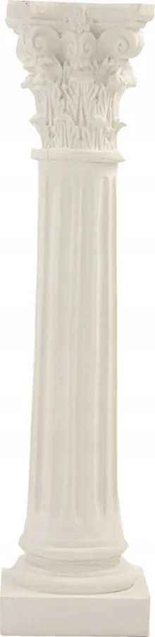 Gyönyörű fehér oszlop, karácsonyi betlehem díszítéshez 29,5cm magas