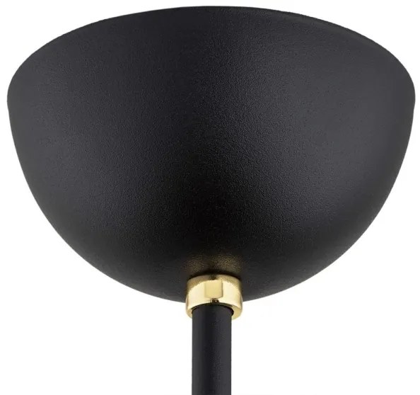 Argon 6144 - Csillár rúdon AVILA PLUS 3xE27/15W/230V fekete/arany/fehér