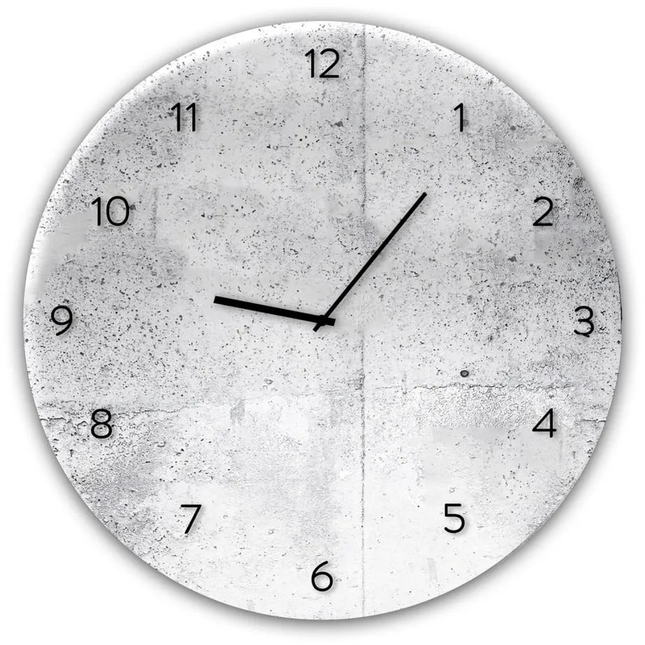 Glassclock Wall falióra, ⌀ 30 cm - Styler