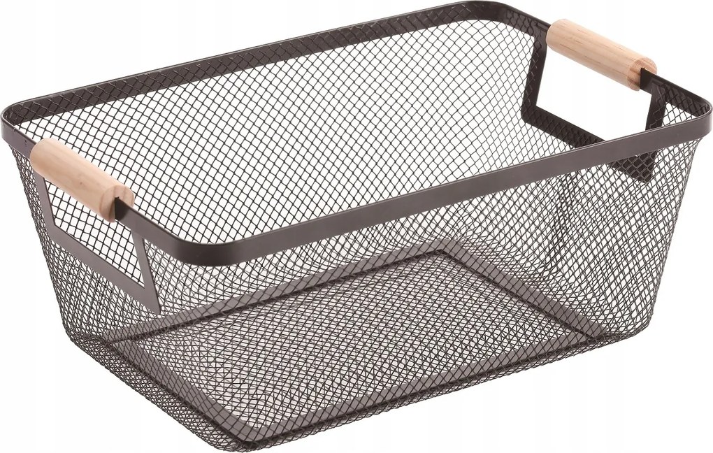 Univerzális kosár fém, fekete