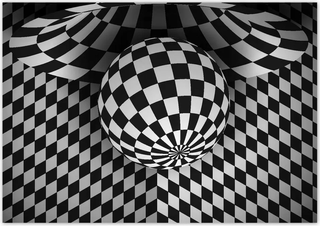 Poszterek 100x70 Absztrakt fekete-fehér