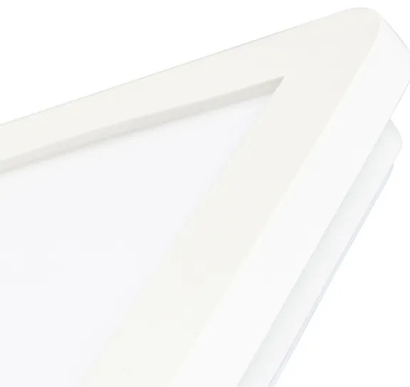 Mennyezeti lámpa fehér 30 cm LED-del, 3 fokozatú fényerő-szabályozóval IP44 - Steve