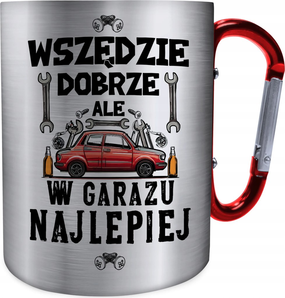 Fém Bögre Mindenhol Jó, De A Garázsban A Legjobb Ajándék Bögre