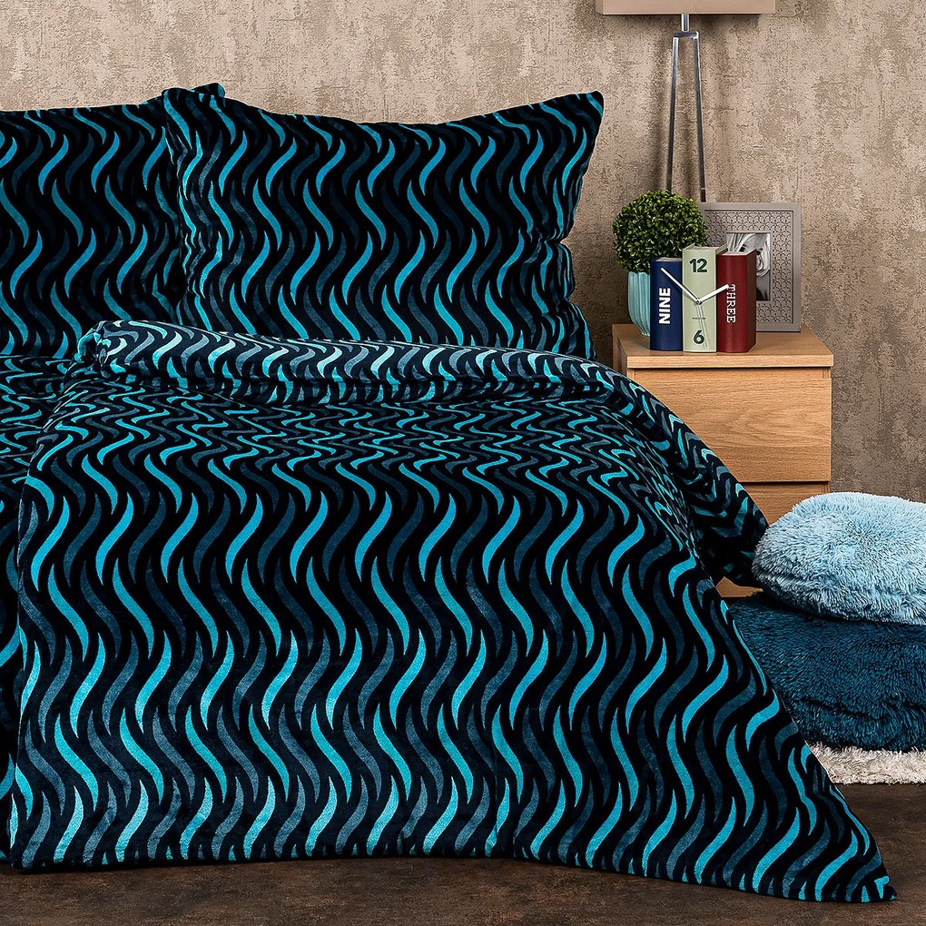 4Home Wave mikroflanel ágynemű, 140 x 220 cm, 70 x 90 cm