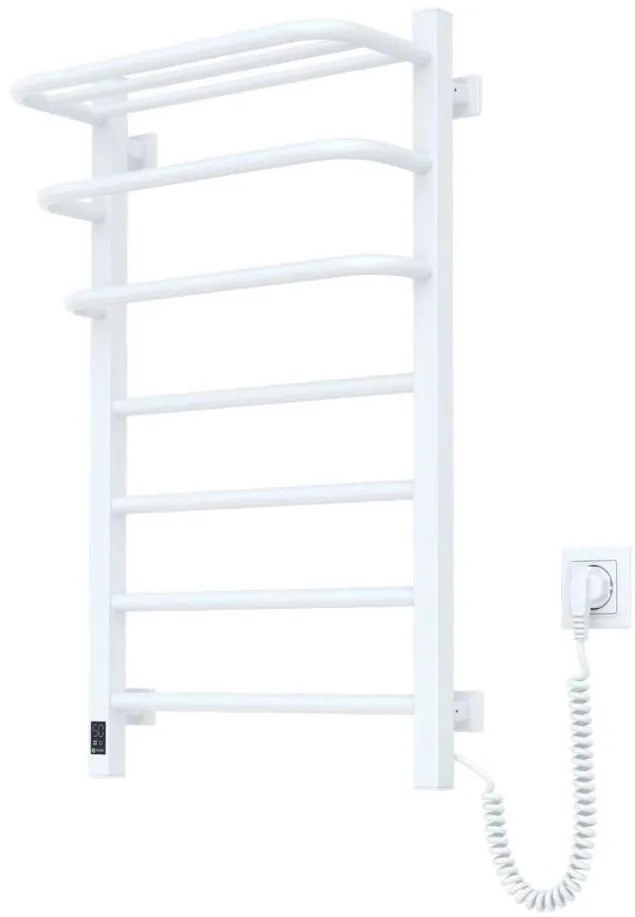 Fürdőszobai elektromos radiátor termosztáttal FORTIS 350W/230V 80,6 cm IP44 fehér jobb oldali